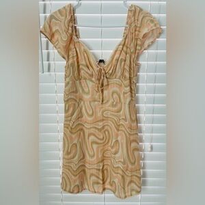 American eagle Swirl Patterned Dress with Tie Front